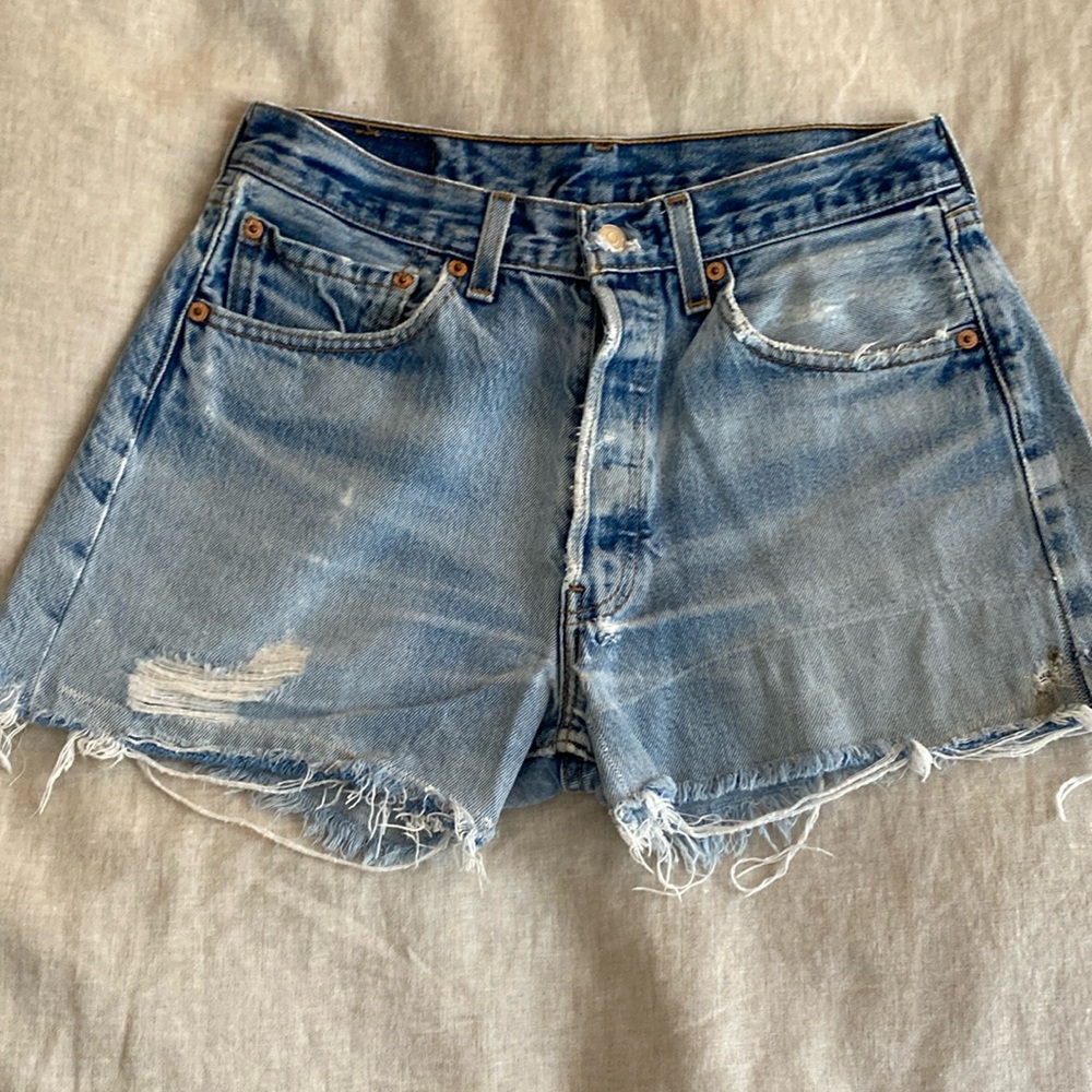 Vintage Levi 501 Distressed Denim Shorts